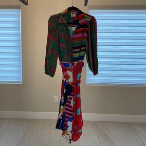 Farm Rio shirt dress for Anthropologie sze small